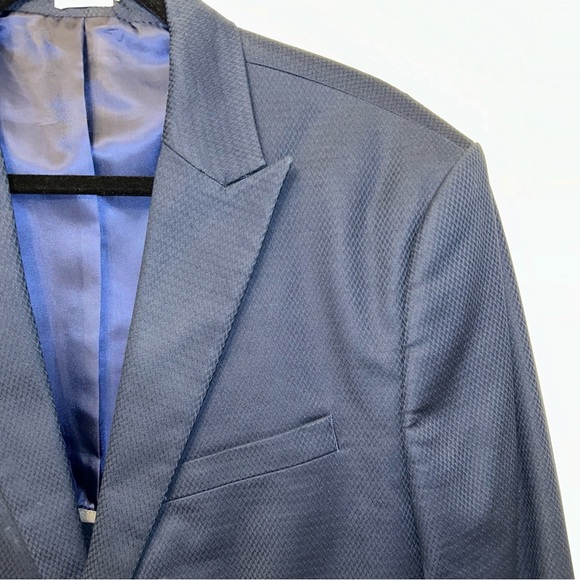 Calvin Klein Navy Blue Suit Jacket (matching pants in separate listing) - Picture 3 of 7